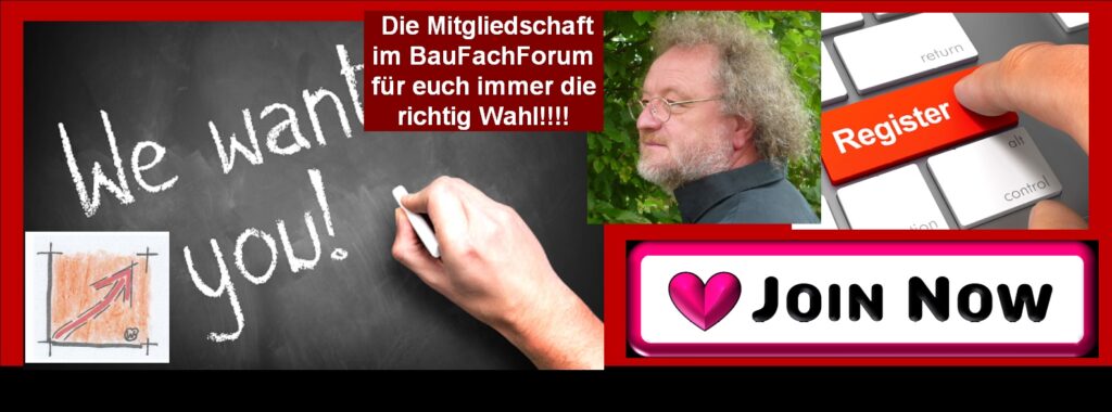 Anmeldung zur Mitgliedschaft: Mit einer Mitgliedschaft hilft euch das BauFachFoum weiter: Anmeldung zur Mitgliedschaft: Der Trailer vom BauFachForum: