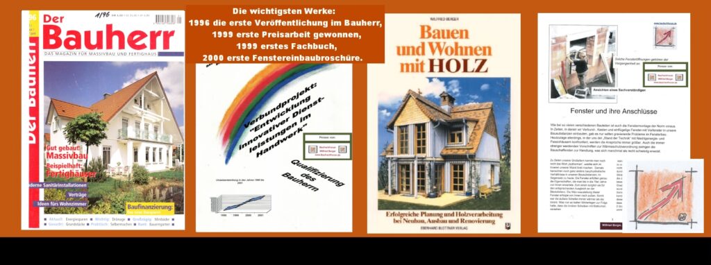 Presse von und über Wilfried Berger: Die ersten Preisarbeiten im Handwerk überhaupt: Presse von und über Wilfried Berger: Die ersten Veröffentlichungen: