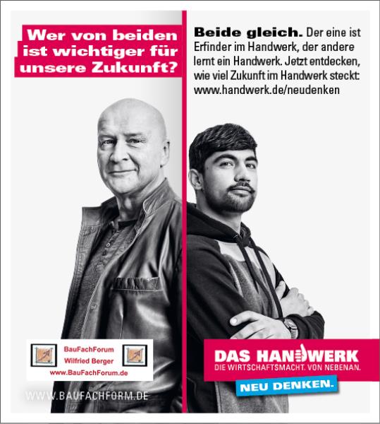 Wer von beiden ist wichtiger für die Zukunft? Handwerk neu denken. Das Handwerk in Deutschland und die Berufsausbildung. Wer von beiden ist wichtiger für die Zukunft? Handwerk neu denken. Das Handwerk in Deutschland und die Berufsausbildung.