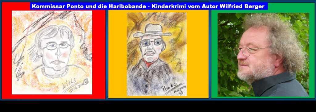 Kinderkrimi Kommissar Ponto und die Haribobande:
Thema: 
Autor Wilfried Berger über sein Kinderkrimi:
Die Titelfiguren der Kriminalgeschichte:
Natürlich sollen hier im Krimi auch die sozialen Schwierigkeiten zwischen Erwachsenen und Kindern im Vordergrund stehen. Das heißt, dass hier ja nicht nur aus der weltlichen Ordnung heraus erhebliche Unterschiede entstehen. Nein, jedes Kind sollte wissen, dass man nicht stiehlt und auch anderen keinen Schaden zufügt. Wenngleich Erwachsene dies nicht mehr immer unter Beweis stellen. Vielmehr sollten hier die Differenzen der Bedürfnisse von Kindern zu den Erwachsenen im Vordergrund stehen. Also Erwachsenen-Themen, die denen wichtig sind, Kinder meist nicht tangieren. Dann aber die Kinderprobleme die Erwachsene nicht tangieren. Und hier sollte unbedingt in der realen Welt auch ein Mittelweg gefunden werden. Die Gewalt an Kinder und die verwahrlosten Kinder in Deutschland sollten hier alarmierend im Vordergrund stehen.
Begriffe zum Thema Kindernot Deutschland:      
BauFachForum die Seite des Bauens, Kindernot Deutschland, Bevölkerung, Armutsgrenze, Statista, Statistisches Bundesamt, Kinder weltweit, Unicef, Unicef Bericht, Kindergarten, Familie, Geburtenrate, Kindheit, BauFachForum, Baulexikon Wilfried Berger.
Einfach das Bild anklicken und Ihr kommt auf passende Videos vom BauFachForum.
Dazu verlässt Ihr das BauFachForum und Ihr kommt auf unseren YouTube-Kanal vom BauFachForum. Wenn euch ein Shorts zusagt, könnt Ihr zum ausführlichen Thema weiterklicken.
Erschöpfende Auskünfte findet Ihr unter den Qualitätsnachweisen des Autors vom BauFachForum Wilfried Berger.
Videoproduktion: BauFachForum, Baulexikon Wilfried Berger.
www.baufachforum.de     
