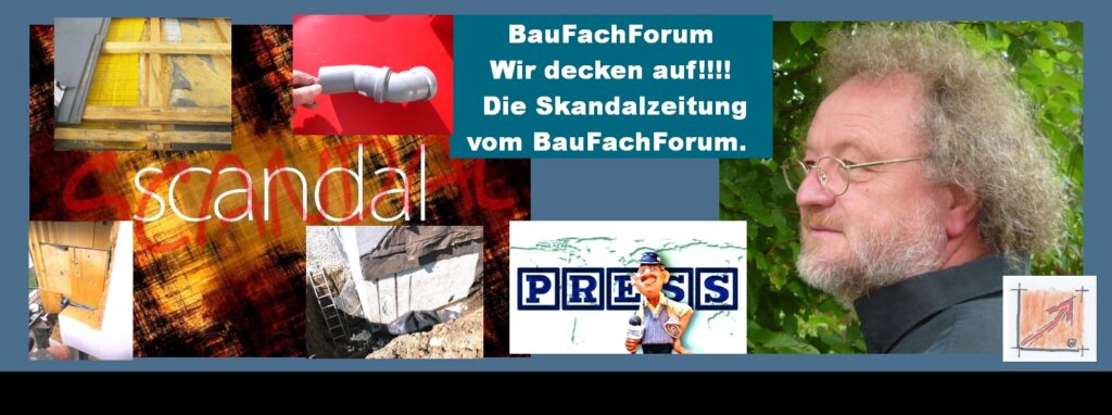 Bauskandale in Deutschland:
Und das ist das Thema für unsere Skandalzeitung. Viele Schäden werden der Bauherrschaft bereits mit der Planung und dem liefern von Produkten eingebaut. 
Dagegen wehrt sich das BauFachForum seit Jahrzehnten:
Das BauFachForum deckt solche Skandale auf und macht diese öffentlich, sodass aus den letzten Jahrzehnten stattliche Erfolge aufgezeigt werden können. Hier sollen aber auch Bauschäden und Skandale aufgedeckt werden, die von vielen Laien gar nicht richtig erkannt und verstanden werden. 
Grundlegend ist, dass der Bauschaden wie alles immer aus drei Grundlagen besteht und zu suchen ist. 
Grundlage 1: Unvermögen:
Einmal ist das Problem darin zu suchen, dass der Bauschaden aus Unvermögen der Ausführenden, Architekt, Bauunternehmer, Handwerker, Meister, Gesellen und Lehrlingen ausgeführt werden. Hierbei gibt es im Baurecht keine Grundlage für eine Haftung im Baurechtstreit vor Gericht. Gerichte und die Baurechtsprechung gehen davon aus, dass das Unvermögen der Menschen nicht zu einem schuldhaften Verhalten führen darf. Also die Bauherrschaft nie erwarten kann, dass die arbeiten sach- und fachgerecht ausgeführt werden. 
Grundlage 2: Der Bauschaden aus geplanter Korruption: 
Zum andern haben wir es dann mit Bauschäden zu tun, die deutlich aus gezieltem Einsparen an Materialien und aus dem Werkvertrag heraus geschuldeten Arbeitspraktiken kommen. Hier allerdings die Rechtsprechung davon ausgeht, dass dieses geplante betrügerische Vorgehen, wie in der Politik mit den Polit-Skandalen kaum nachgewiesen werden können. 
Der erste Strafprozess gegen Verantwortliche kennen wir aus dem Bauwesen erst mit dem Einsturz der Eishalle in Bad Reichenhall und dem Einsturz der Betondecke in Landsberg bei Denklingen. Hier starben vier Bauarbeiter beim Einsturz einer Betondecke. Im April 2023 wurden hier vom Amtsgericht Landsberg am Lech die beiden Geschäftsführer des Baubetriebs wegen fahrlässiger Tötung zu Bewährungsstrafen verurteilt.
Der 64-jährige Seniorchef bekam eine Bewährungsstrafe von einem Jahr und zehn Monaten. Der 31-jährige Juniorchef bekam eine Bewährungsstrafe von einem Jahr und vier Monaten.
Das Gericht entschied damals, dass die Verurteilten ihre Sorgfaltspflichten verletzt hatten, indem sie die unsicheren Bedingungen auf der Baustelle duldeten. Wir erkennen, dass hier die Strafen sehr milde eingestuft sind. 
Das liegt daran, dass Gerichte selber ja den Bauschaden nicht erkennen können. Also jetzt ein sachverständiger die technischen Unzulänglichkeiten darlegen muss. 
Berechenbare Bauschäden?
Hier spricht man meist davon, wenn es um Korruption, Absprachen und damit verbunden technische Mängel handelt. Beispielsweise, wenn ein Unternehmen einen Großauftrag erhaschen konnte und dann mit entsprechend nicht ausgebildeten Subunternehmen die Arbeiten ausführen lässt.
Siehe dazu auch den Polygonvatro Skandal Versicherungen. Hier ist das BauFachForum selber mit integriert.
Link zu: Polygonvatro Skandal Versicherungen
Hier geht es meist um reale geplante Material und Arbeits-Einsparungen um möglichst viel Geld an den Aufträgen zu Ungunsten der Geschädigten zu verdienen. 
Meist geht es dabei um technischem Fehlverhalten und dann um Nichteinhaltung von gesetzlichen Vorgaben, die meist im Auftrag große Kostenfaktoren darstellen.
Grundlage 3: Der Prozessstress:
Das Hauptproblem bei einem Baurechtstreit vor Gericht ist immer das, dass der Prozess einmal um die Rechtsache geht und einmal um die technische Vertragssache geht. Das heißt, dass die technische Vertragssache nicht unbedingt zu einem Rechtsmangel führen muss. Hier haben wir es immer mit einem Hauptprozess zu tun und dann mit einem selbstständigen Beweisverfahren. 
Also, wenn ein Unternehmer Kindergärtner gelernt hat und dann sich mit einem Bauunternehmen selbstständig macht, muss nicht sichergestellt sein, daß er die Ausführungen sach- und fachgerecht vornehmen kann und wird. 
Das mag sich jetzt etwas verwegen anhören. Aber, gerade, wenn ein Vertrag mit einem Generalunternehmer gemacht wird, muss dieser ja kein Baumeister oder Handwerker sein. Hier sind die Geschäftsführer meist Kaufleute, die vom Bau gar keine Ahnung haben. Also bei den Verhandlungen dann von diesen Geschäftsführer die ja ausschließlich Vertragspartner werden, von Bau-Laien ausgegangen werden muss. 
Wie enden solche Gerichtlichen Auseinandersetzungen meist?
Aus diesen vielen Wirren, die vom Gericht über die 2-10 Jahre Bauprozess nicht einfacher gemacht werden, verzweifeln oftmals Anwälte und Sachverständige. Für die Bauherren, die meist ja Privatpersonen sind, wird somit der Bauprozess zu einer gesundheitlichen und seelischen Belastung. 
Das Ende bei solchen Gerichtlichen Auseinandersetzungen ist meist ein schlechter Vergleich bei dem die Gerichts- Anwalt und Sachverständigenkosten den Bauschaden um ein Vielfaches übersteigen. Dann bricht meist der Kläger unter dem Prozessstreit zusammen und sucht nur das schnelle Ende des Baurechtstreits mit einem faulen Vergleich. 
Sehr oft endet ein solcher Prozess dann in der Insolvenz der Bauherrschaft. Bei staatlichen Skandalen ist dies anderst, da der Staat sehr viel Geld ausgeben kann um diese Prozesse zu führen. Verliert er diese, muss das Ganze am Ende wieder der Bürger und Steuerzahler bezahlen.         
Begriffe zum Thema Bauschaden Skandal: 
Wir decken auf Skandalzeitung, BauFachForum die Seite des Bauens, Bauschaden Skandal, Jürgen Schneider, Bauschäden, Typische Bauschäden, Gutachten für Schäden, Sachverständiger, Gutachter, Schadensmeldung, BauFachForum, Baulexikon Wilfried Berger.
Einfach das Bild anklicken und Ihr kommt auf ein spannendes Video vom BauFachForum, passend zum Thema.
Dazu verlässt Ihr das BauFachForum und kommt auf unsere YouTube-Seite vom BauFachForum. 
Videoproduktion: BauFachForum, Baulexikon Wilfried Berger.
www.baufachforum.de     
