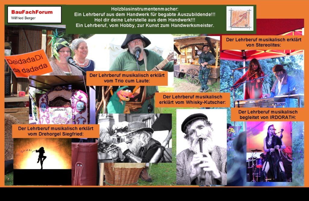 Ausbildungsberufe Handwerk BauFachForum: Was wartet auf euch? Ausbildungsberufe Handwerk BauFachForum: Holzblasinstrumentenmacher: