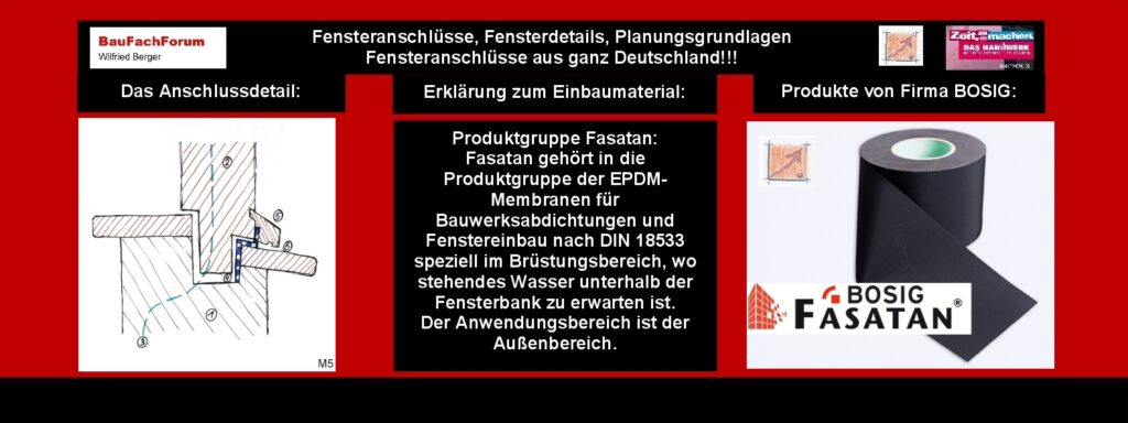 Der Fenstereinbau im Altbau und im Neubau:
In dieser Video-Short Serie, wollen wir die Handwerker aus dem Gewerk Fenstereinbau motivieren, die Fenster richtig einzubauen. Dazu haben wir auf dem BauFachForum im Produktetest Einbausituationen beschrieben und auch bereits vorgegeben, mit welchen Produkten und welcher Produktqualität die Einbauten erledigt werden sollten.
Entscheidend ist bei der ganzen Sache, dass der Gesetz- und Normgeber nicht trennt zwischen Alt- und Neubau. Der Fenstereinbau muss immer nach den Grundlagen des Drei-Ebenenmodell erfolgen. Oder bauphysikalisch geleichwertig.
Wie das Drei-Ebenenmodell in welchen Situationen auszusehen hat, könnt Ihr aus unserem Archiv mit hunderten, ja tausenden von Anschlusssituationen kennenlernen. 
Videoproduktion: BauFachForum, Baulexikon Wilfried Berger. www.baufachforum.de    
Begriffe zum Thema Fenstereinbau: 
Fenster Einbausituation, RAL Einbau, Schallschutz, Schalldämmung, Kompriband, Messen, Bodentiefe Fenster, Fassaden Dämmung, Richtig ausmessen, Fensterbank, BauFachForum, BOSIG, Baulexikon Wilfried Berger. 
Einfach das Bild anklicken und Ihr kommt auf ein entsprechendes Video zum Thema vom BauFachForum. Dazu verlasst ihr das BauFachForum und kommt auf unseren YouTube-Kanal.
Sollte euch das Thema des Video-Shorts zusagen, könnt Ihr automatisch zum Ausführlichen Video zum Thema schalten.  

