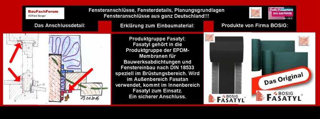 Warum die Überlegung der unterschiedlichen Systemen?
Gehen wir von einem Werkvertrag nach VOB/B beispielsweise aus, sind die eigenen Schutzpflichten klar und deutlich geregelt. 
Wo sind die Schutzpflichten geregelt? 
Der Schutz des eigenen Bauteils das eingebaut wurde, muss der Unternehmer bis zur Abnahme selber schützten. Das nennt man im Bauwesen die Verantwortungszuordnung für den Schutz der eigenen Leistung. In Werkverträgen ist das Ganze unter einmal im Bürgerliches Gesetzbuch oder kurz BGB unter §§631 bis 650u sowie im § 644 Gefahrtragung unter Absatz 1 Satz 1 geregelt. 
Bei Verträgen nach der VOB ist das Ganze gemäß VOB Teil B oder auch den Allgemeine Vertragsbedingungen für die Ausführung von Bauleistungen unter §4 Ausführung unter Absatz 5 geregelt.
Zitate aus dem §4 Abs. 5:
Der Unternehmer trägt die Gefahr bis zur Abnahme des Werkes.
Der Auftragnehmer hat die von ihm ausgeführten Leistungen und die ihm für die 
Ausführung übergebenen Gegenstände bis zur Abnahme vor Beschädigung und Diebstahl zu schützen.
Der Witterungsschutz während der Bauzeit:
Jetzt sind wir dort angekommen um eine Bewertung dessen zu machen, welche Einbauprodukte wir verwenden müssen. Denn auch für den Witterungsschutz, macht das Vertragswesen eindeutige vorgaben.  
In der VOB Teil C sind bei den Allgemeinen Technischen Vertragsbedingungen für 
Bauleistungen oder kurz ATV weitere Vereinbarungsvorgaben oder besser gesagt weitere Möglichkeiten vorgetragen. 
Dazu ist in der VOB im Teil C der ATV nachfolgendes geregelt:
Allgemeine Regelungen für Bauarbeiten jeder Art – DIN 18299: 2016-09.
Dort ist unter 4.1 Nebenleistungen auf den Witterungsschutz während der Bauzeit eine eindeutige Vorgabe vorgetragen. 
Zitat:
Sichern der Arbeiten gegen Niederschlagwasser Verweis auf 4.1.10.
Speziell für den Fassadenbau:
Bei den Vorgehängten Hinterlüfteten Fassaden nach DIN 18351: 2016-09 können wir unter der ATV 4.1 Nebenleistungen noch erschwerend folgendes nachlesen:
Zitat:
4.1.4 Fertigstellen von Bauteilen in zwei Arbeitsgängen zur Ermöglichung von 
Arbeiten anderer Unternehmer, soweit die Leistungen im Zuge der Montagearbeiten 
kontinuierlich erbracht werden können. Sind diese Voraussetzungen nicht gegeben, 
handelt es sich um Besondere Leistungen.
Das Ergebnis:
Also, selbst wenn der Unternehmer die Leistungen berechnen kann, muss er sie ausführen. 
Wir erkennen, dass die Wahl der Fenstereinbauprodukten alleine schon von den Grundlagen der Dauer des Verbaus während der Bauzeit abhängt, was der Fensterbauer in seiner Fachplanung nicht mehr sicherstellen kann.
Denn wenn die Bauzeit über mehrere Monate geht, können für den Verbau letztendlich lediglich Materialien verwendet werden, die Witterungsbeständig sind. Das bezieht sich dann allerdings nicht mehr auf die Schlagregenbeständigkeit.
Begriffe zum Thema  VOB Teil B:
VOB/B, Abnahme, Allgemeine Vertragsbedingungen, Mängel, VOB Kommentar, nach VOB, VOB Vertrag, Bauleistungen, Bauvertragsrecht, BGB, BauFachForum, Baulexikon Wilfried Berger.
Einfach das Bild anklicken und Ihr kommt auf passende Videos vom BauFachForum. Dazu verlässt Ihr das BauFachForum und Ihr kommt auf unseren YouTube-Kanal vom BauFachForum. Wenn euch die Shorts zusagen, könnt Ihr zum ausführlichen Thema weiterklicken.
Videoproduktion: BauFachForum, Baulexikon Wilfried Berger. www.baufachforum.de    
