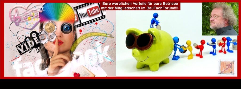 Bauen und Bauschäden, verbunden mit Internetwerbung: Nutzt doch einfach die herausragenden Google-Wertungen vom BauFachForum für eure Firmen. Die Mitgliedschaft im BauFachForum: Eine Mitgliedschaft macht es möglich. Die Angebote entnehmt Ihr dem nachfolgenden Link. Einfach das Bild anklicken und Ihr kommt auf ein spannendes Video vom BauFachForum. Begriffe zum Thema Internet: BauFachForum die Seite des Bauens, Symbol, Clipart, Schaubild, Netzwerk, Wlan, Piktogramm, Weltkugel, Router, Mindmap, Gefahren, Sicherheit, Hintergrund, Surfen, BauFachForum, Baulexikon Wilfried Berger. Einfach das Bild anklicken und Ihr kommt auf passende Videos vom BauFachForum. Dazu verlässt Ihr das BauFachForum und Ihr kommt auf unseren YouTube-Kanal vom BauFachForum. Wenn euch ein Shorts zusagt, könnt Ihr zum ausführlichen Thema weiterklicken. Erschöpfende Auskünfte findet Ihr in der Skandalzeitung vom BauFachForum Wilfried Berger. Videoproduktion: BauFachForum, Baulexikon Wilfried Berger. www.baufachforum.de Bauen und Bauschäden, verbunden mit Internetwerbung:
Nutzt doch einfach die herausragenden Google-Wertungen vom BauFachForum für eure Firmen.
Die Mitgliedschaft im BauFachForum:
Eine Mitgliedschaft macht es möglich. Die Angebote entnehmt Ihr dem nachfolgenden Link. Einfach das Bild anklicken und Ihr kommt auf ein spannendes Video vom BauFachForum.
Begriffe zum Thema Internet:
BauFachForum die Seite des Bauens, Symbol, Clipart, Schaubild, Netzwerk, Wlan, Piktogramm, Weltkugel, Router, Mindmap, Gefahren, Sicherheit, Hintergrund, Surfen, BauFachForum, Baulexikon Wilfried Berger.
Einfach das Bild anklicken und Ihr kommt auf passende Videos vom BauFachForum. Dazu verlässt Ihr das BauFachForum und Ihr kommt auf unseren YouTube-Kanal vom BauFachForum. Wenn euch ein Shorts zusagt, könnt Ihr zum ausführlichen Thema weiterklicken.
Erschöpfende Auskünfte findet Ihr in der Skandalzeitung vom BauFachForum Wilfried Berger.
Videoproduktion: BauFachForum, Baulexikon Wilfried Berger.
www.baufachforum.de
