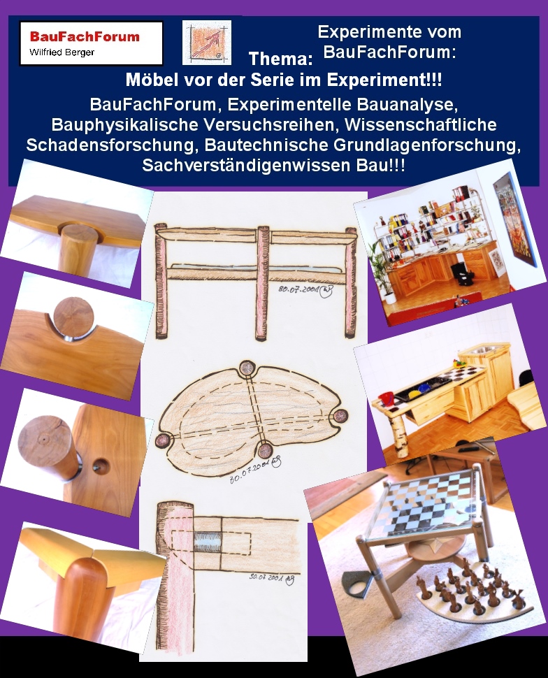Video-Analyse des BauFachForums: Wissenschaftliche Abhandlung über Risikobereitschaft, Marktforschung und experimentelle Produktentwicklung am Beispiel eines Möbel-Prototyps.