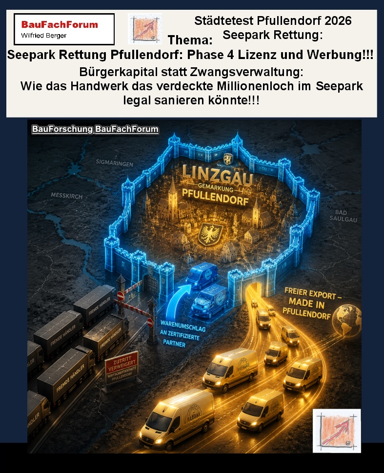20 10 02 01 Lizenz Werbung. Seepark Lizenz Weltendorf, BauFachForum, Baulexikon Wilfried Berger