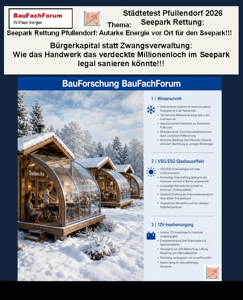 Energie ist keine Frage der Objektgröße, sondern eine Frage des Einsparen aus der Natur. Das Bild zeigt, wie aus kleinen Solareinheiten winterfeste Urlaubsziele werden können. Das Bild ist KI generiert.